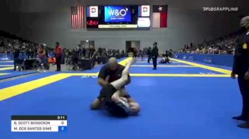 BRANDON SCOTT BERGERON vs MAX DOS SANTOS GIMENIS 2021 World IBJJF Jiu-Jitsu No-Gi Championship