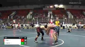 220 lbs Round 3 (4 Team) - AJ Harris, Southwest Arsenal White vs Tristan Clay, MI Pitbulls