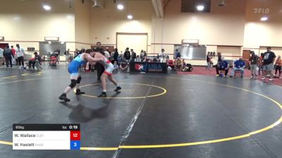 65 kg Cons 64 #2 - Wade Wallace, Cleveland High School Wrestling vs Westyn Haslett, Chugach Eagles Wrestling Club