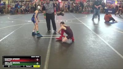 60 lbs Quarterfinal - Declan Brown, Springboro vs Easton Sperry, Franklin