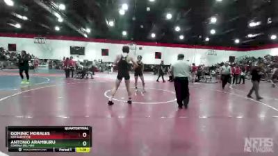 152 lbs Quarterfinal - Dominic Morales, San Clemente vs Antonio Aramburu, Corona Del Mar