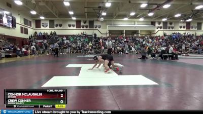 120 lbs Cons. Round 1 - Connor McLaughlin, Denver vs Crew Conner, Greene County