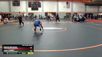 100 lbs 7th Place Match - Alex Cherry, Cedar Rapids Washington vs Khloe Bechman, Cedar Rapids Washington