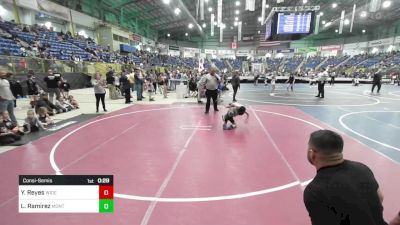 40 lbs Consolation - Yoel Reyes, Widefield Wrestling Club vs Levi Ramirez, Monte Vista Takedown Club