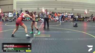 155 lbs Round 2 (10 Team) - Kaili Manuel, Metro All Stars vs Amelia Soltis, Beast Mode WA Green