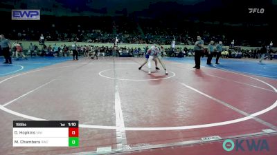 155 lbs Round Of 16 - Dagan Hopkins, Vinita Kids Wrestling vs Madoxx Chambers, Rwc