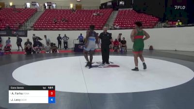 110 kg Cons Semis - Adam Farha, Poway High School Wrestling vs Jacob Levy, Georgia