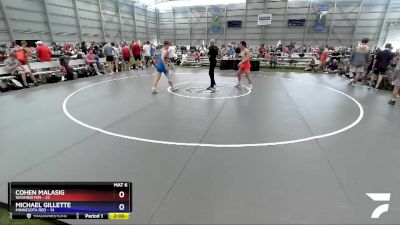 160 lbs Placement Matches (8 Team) - Cohen Malasig, Washington vs Michael Gillette, Minnesota Red