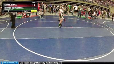 77-83 lbs Round 1 - Brilee Huffty, Delta Wrestling Club vs Harper Schwettman, Badlands Elite