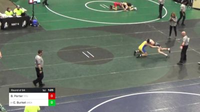 140 lbs Round Of 64 - Brody Porter, Titusville vs Clayton Burket, Greater Latrobe