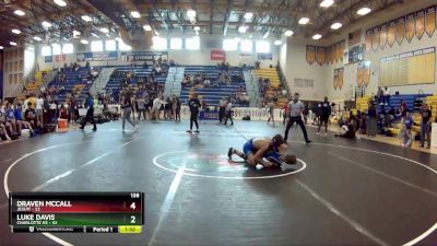 138 lbs Quarterfinals (8 Team) - Draven McCall, Jesuit vs Luke Davis, Charlotte Hs