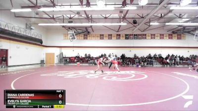 160 lbs Quarterfinal - Evelyn Garcia, Fresno City College vs Diana Cardenas, Bakersfield College