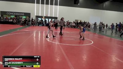 80 lbs Semifinal - Maverick Malott, PERK vs Dylan Daugherty, CLFO