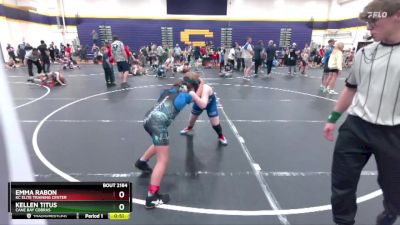 115 lbs Round 5 - Kellen Titus, Cane Bay Cobras vs Emma Rabon, KC Elite Training Center