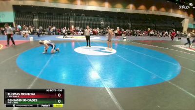 150 lbs Cons. Round 2 - Thomas Montoya, Casa Roble vs Benjamin Rhoades, White Pine