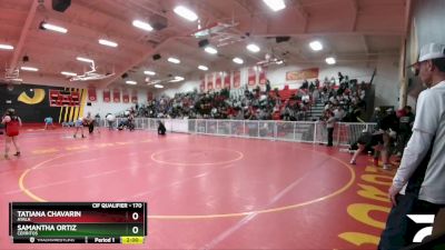 160 lbs Cons. Round 5 - Hannah Perez, Capistrano Valley vs Jasmine Cachila, Pacifica Garden Grove