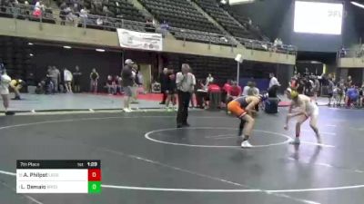 111 lbs 7th Place - Anthony Philpot, Leesburg, VA vs Lorenzo Demaio, Brodheadsville, PA