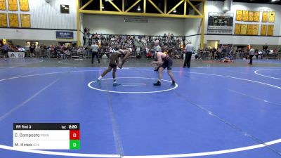 141A lbs Rr Rnd 3 - Cj Composto, Penn vs Malyke Hines, Lehigh