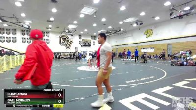 220 lbs Champ. Round 2 - Eliam Amaya, Santa Ana vs Gael Morales, Mission Viejo