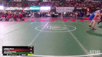 A - 182 lbs Quarterfinal - Brandon Role, Columbia Falls vs James Mills, Lockwood