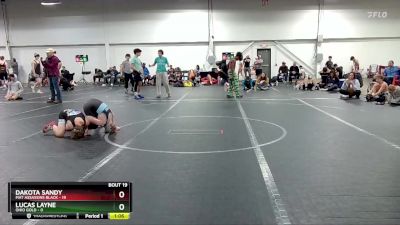 88 lbs Round 5 (8 Team) - Dakota Sandy, Mat Assassins Black vs Lucas Layne, Ohio Gold