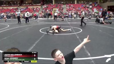 73 lbs Cons. Round 5 - Noah Kennedy, Ogden`s Outlaws Wrestling Club vs Jaxyn Hollenbach, Nebraska Boyz