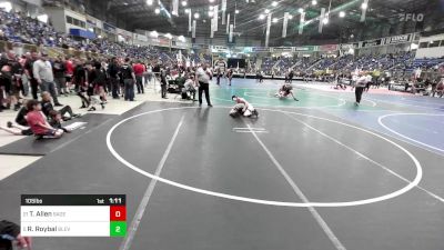 105 lbs Round Of 16 - Teegan Allen, Sagewood vs Rocky Roybal, Blevins