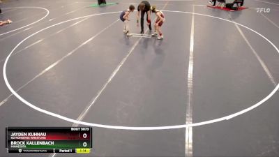 71 lbs Champ. Round 2 - Jayden Kuhnau, No Nonsense Wrestling vs Brock Kallenbach, Minnesota