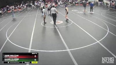 Girls 152 lbs Quarterfinal - Nasier Ellerbe, South Florence Girls vs Jamie Walczak, North Augusta Girls