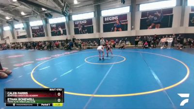 126 lbs Quarterfinal - Ethan Bonewell, Texas Elite Wrestling Club vs Caleb Farris, Boneyard Wrestling Academy