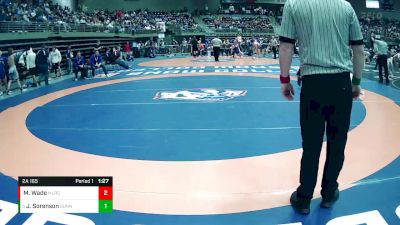 2A 165 lbs Quarterfinal - Jake Sorenson, Gunnison Valley vs Morgan Wade, Millard