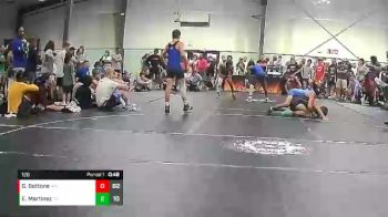 120 lbs Semis & 1st Wrestleback (8 Team) - Evan Martinez, Steel Valley Renegades vs Gianni Bottone, Reverence Wrestling Club