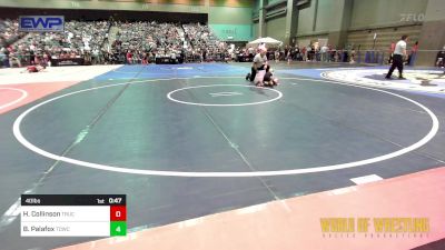 40 lbs Round Of 16 - Hunter Collinson, Truckee vs Brandon Palafox, Top Dog Wrestling Club