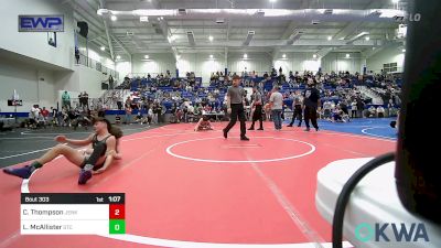 119 lbs Round Of 16 - Champ Thompson, Jenks Trojan Wrestling Club vs Lucas McAllister, Sallisaw Takedown Club