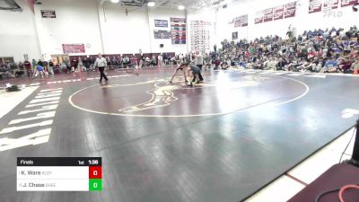 132 lbs Final - Kaden Ware, Killingly vs Jay Chase, Sheehan*