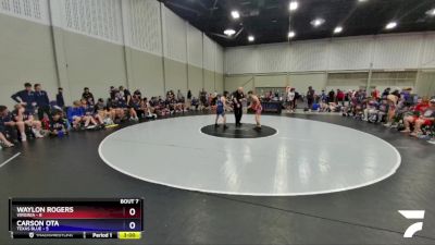 113 lbs Round 3 (6 Team) - Waylon Rogers, Virginia vs Carson Ota, Texas Blue