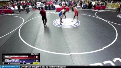 182 lbs Cons. Round 3 - Ryan Oberweis-Manion, California vs Erik Anderson, Livermore Elite Wrestling Club