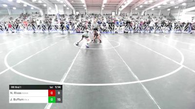 105 lbs Rr Rnd 1 - Nikolas Rivas, Roman Legion vs Jacob Buffum, PA Alliance White