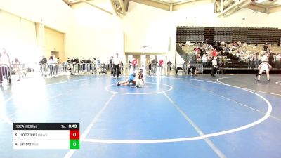 132A-HS2 lbs Semifinal - Xavier Gonzalez, Red Nose Wrestling School vs Andrew Elliott, River Valley Rebels