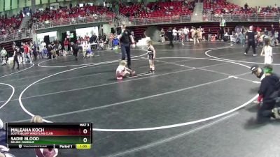 48-49 lbs 7th Place Match - Sadie Blood, Neligh-Oakdale vs Maleaha Koch, Scottsbluff Wrestling Club