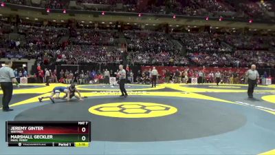 D1-144 lbs Quarterfinal - Jeremy Ginter, Whitmer vs Marshall Geckler, Mass. Perry