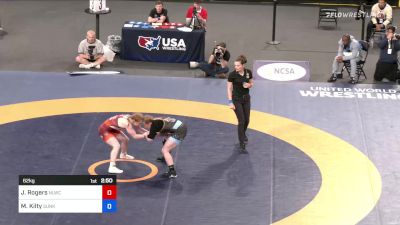 62 kg Rr Rnd 1 - Jennifer Rogers, NLWC/TMWC vs Macey Kilty, Sunkist Kids Wrestling Academy