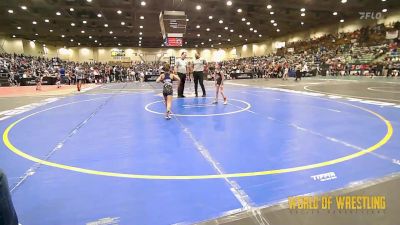 50 lbs Quarterfinal - Esme Miller, Illinois Valley Youth Wrestling vs Jayna Whitford, Westlake