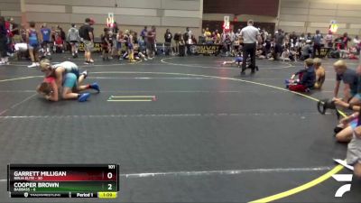 101 lbs Round 1 (6 Team) - Cooper Brown, BadBass vs Garrett Milligan, Ninja Elite