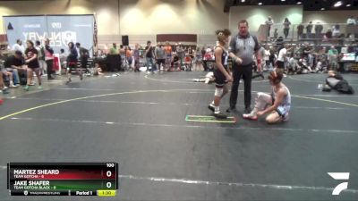 100 lbs Quarterfinals (8 Team) - Martez Sheard, Team Gotcha vs Jake Shafer, Team Gotcha Black