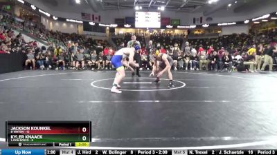 152 lbs Quarterfinal - Kyler Knaack, 1-Don Bosco vs Jackson Kounkel, 8-Hinton