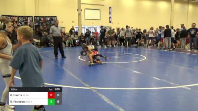 60 lbs Rr Rnd 4 - Kai Harris, All American K-8 vs Ryan Federico, Lake WC K-8