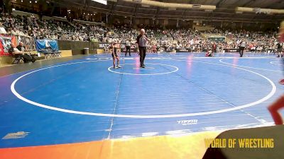 47 lbs Quarterfinal - Paris Wellman, Pirate Wrestling Club vs Raeghan Rivera, Team Hawaii Aloha