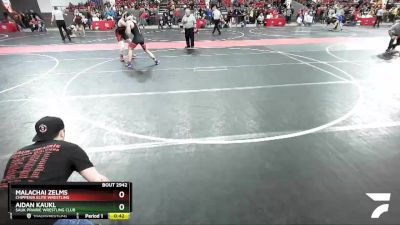 165 lbs Cons. Semi - Aidan Kaukl, Sauk Prairie Wrestling Club vs Malachai Zelms, Chippewa Elite Wrestling