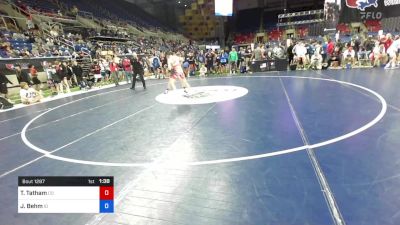 106 lbs Cons 64 #2 - Trey Tatham, Colorado vs Johnny Behm, Idaho